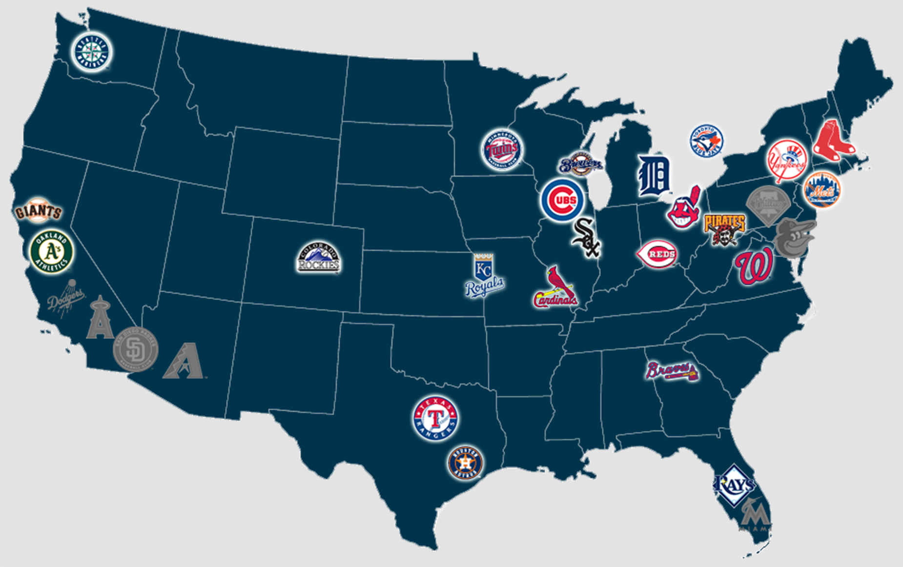 MLB Team Map