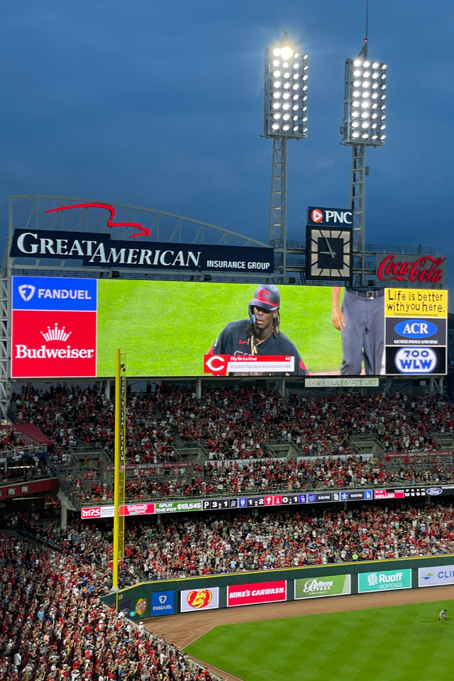 Elly De La Cruz Hit for the Cycle — Great American Ball Park