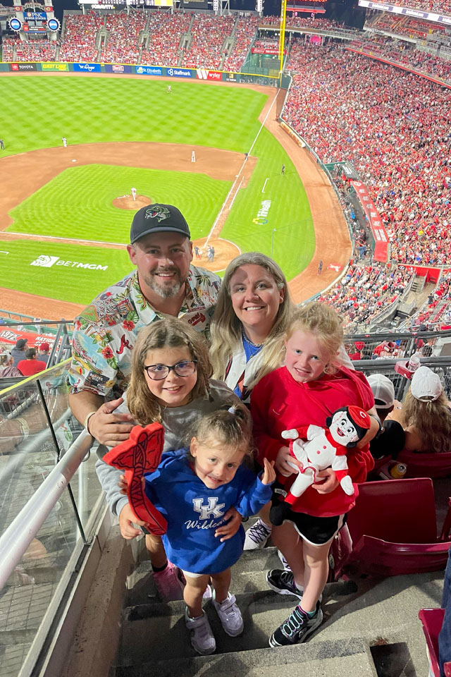 Poppy's First Game — Great American Ball Park